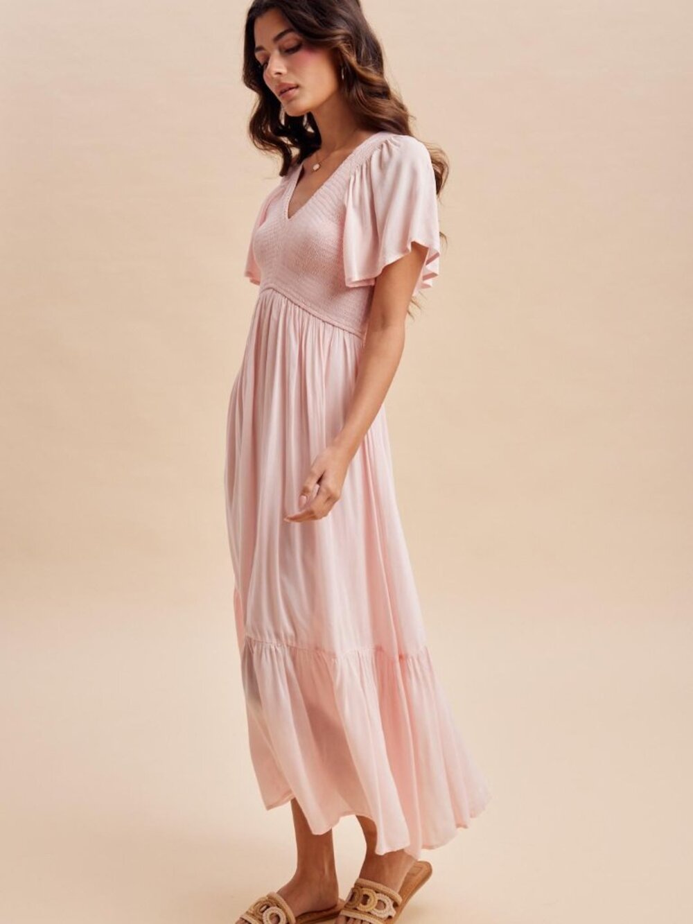 Modal Smocked Dress - Picture 3 of 5
